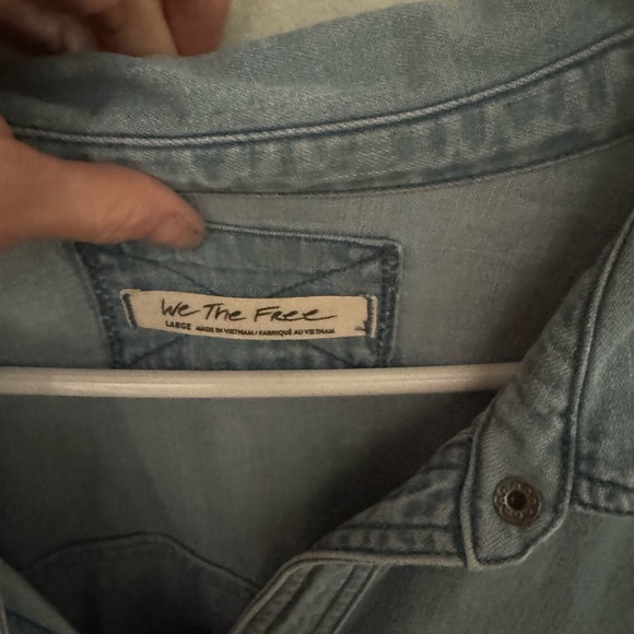 We the Free Sammie Denim Mini Dress M - Picture 4 of 4